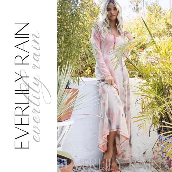 Tie Dye Print Maxi Dress - Picture 5 of 15